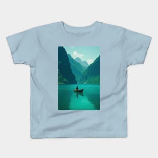 Loneliness on water Kids T-Shirt